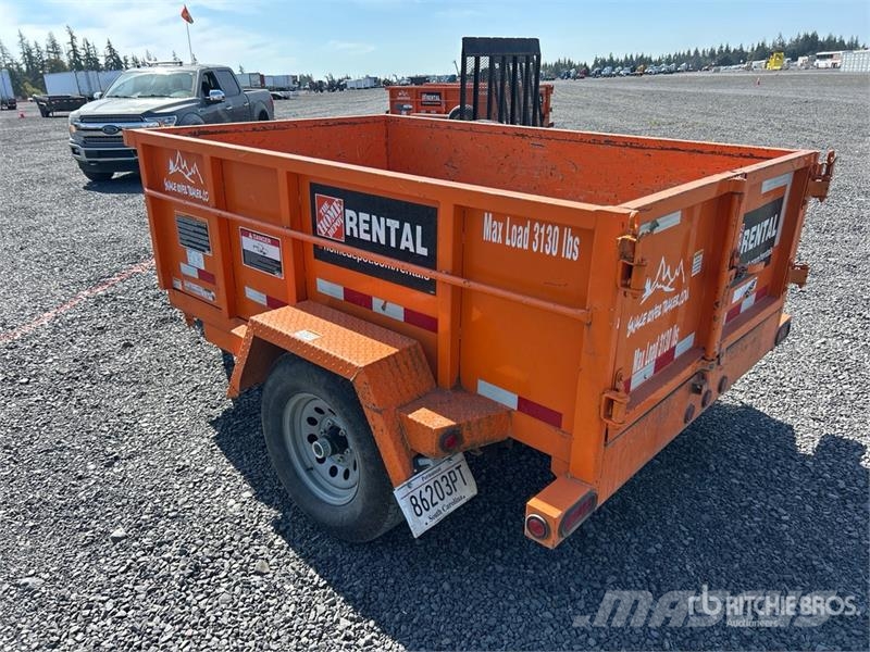 Snake River DMP58 8 ft S/A Dump Utility Trailer Bañera