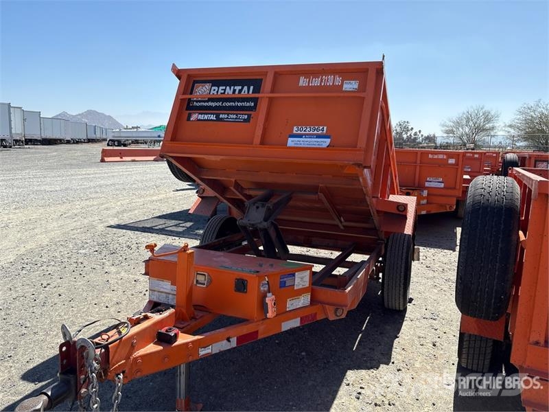 Snake River DMP58 8 ft S/A Dump Utility Trailer Reboques basculantes