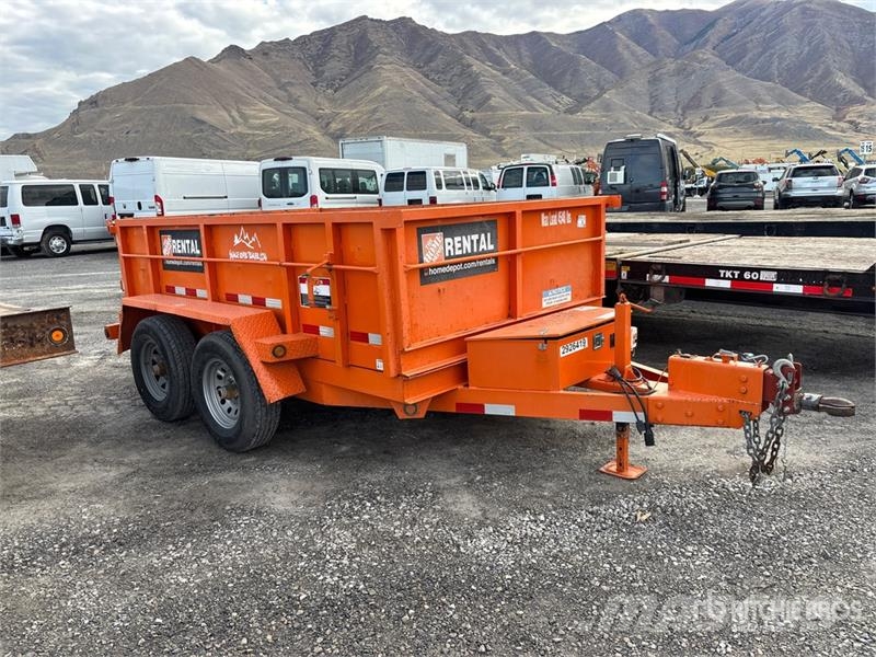 Snake River DMP610 10 ft T/A Dump Utility Trailer Savivartės priekabos