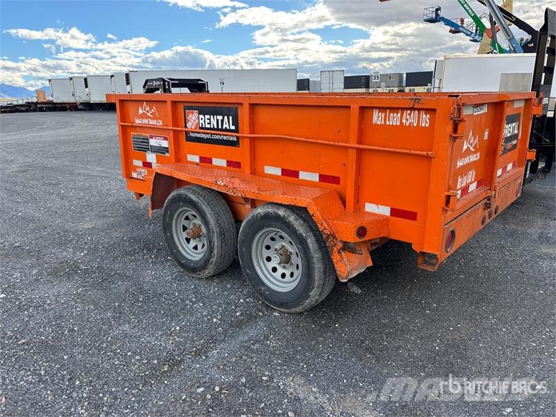  Snake River DMP610 10 ft T/A Dump Utility Trailer Pašizgāzējs