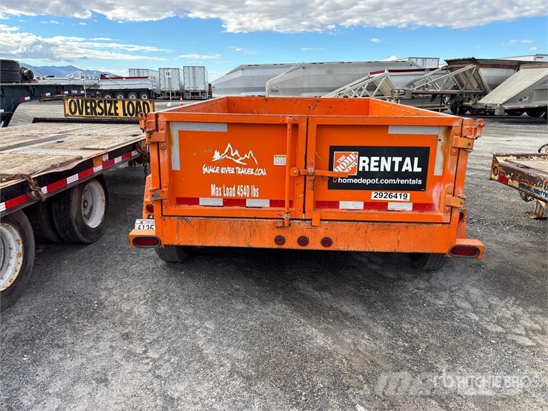 Snake River DMP610 10 ft T/A Dump Utility Trailer Savivartės priekabos