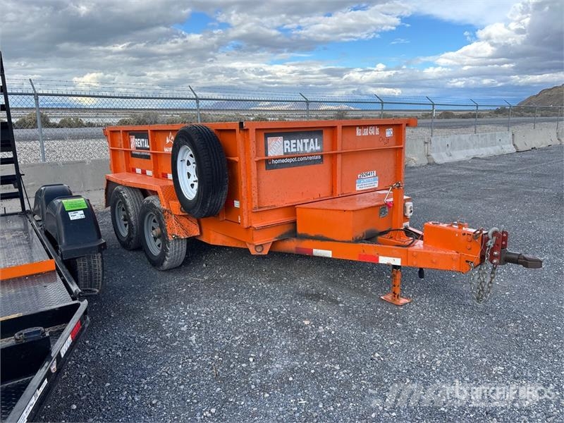  Snake River DMP610 10 ft T/A Dump Utility Trailer Pašizgāzējs
