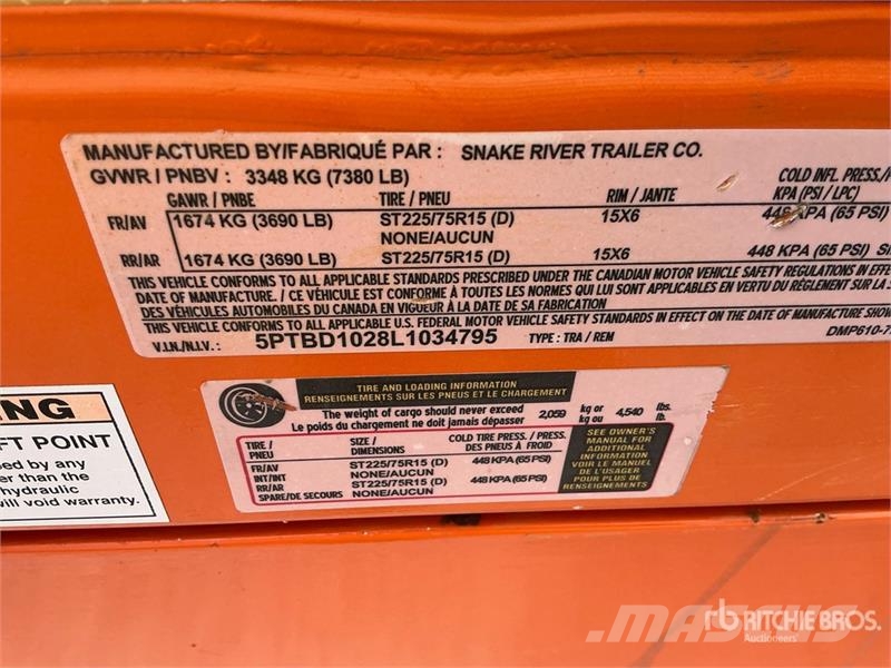 Snake River DMP610 Dump Utility Trailer Самоскиди