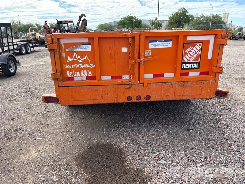 Snake River DMP714 13 ft 8 in T/A Dump Utility Tra Savivartės priekabos
