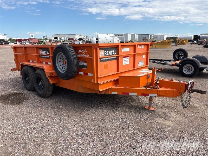 Snake River DMP714 13 ft 8 in T/A Dump Utility Tra Savivartės priekabos