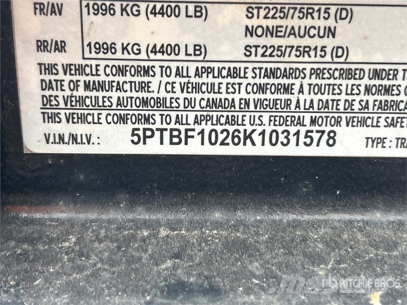 Snake River FB5'X10'-8.8K 10 ft T/A Equipment Trai 차량 운반용 트레일러