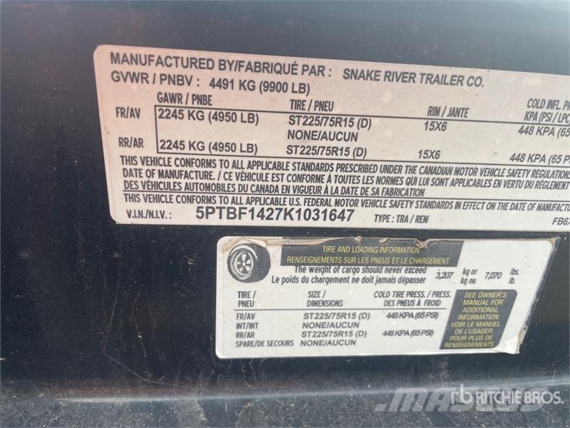 Snake River Utility Trailer 其他拖車