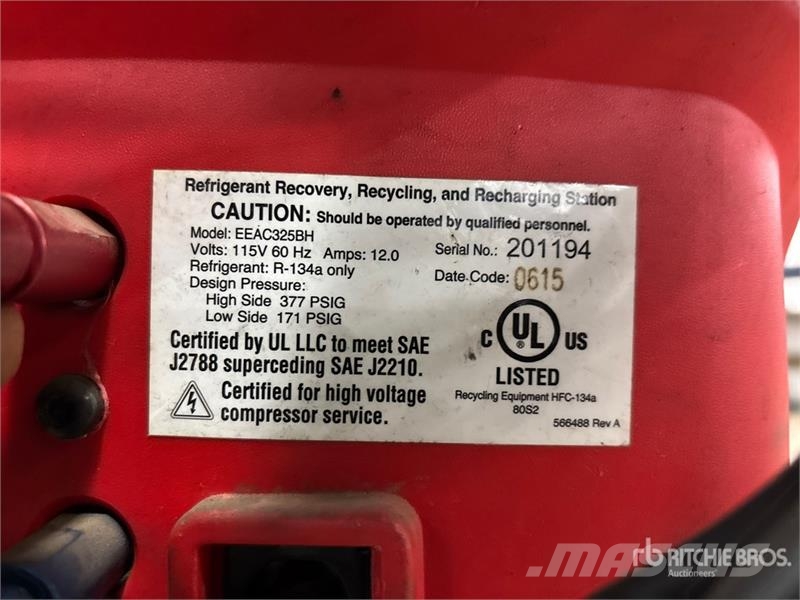 Snap-on Koolkare Plus Hybrid A/C Service Machine Drugi deli