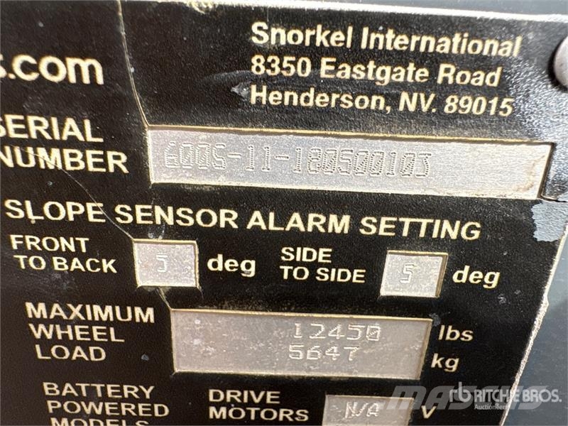 Snorkel 600S 4WD Diesel Telescopic Boom Lift Teleskoplifte