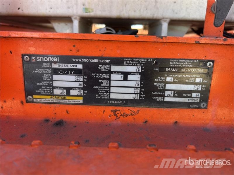 Snorkel S4732E Electric Scissor Lift رافعات مقصية الشكل