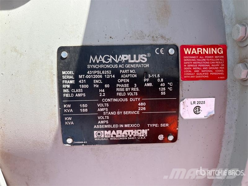Southwest Products Co 150 kW Skid-Mounted Generator Set Geradores Diesel