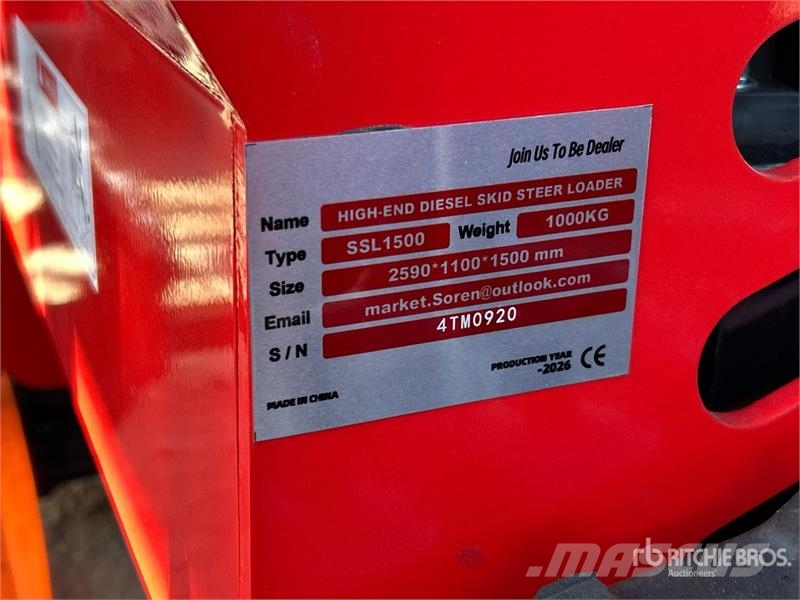  SSL1500-RED Mini Compact Track Loader (Unused) لوادر انزلاقية التوجيه