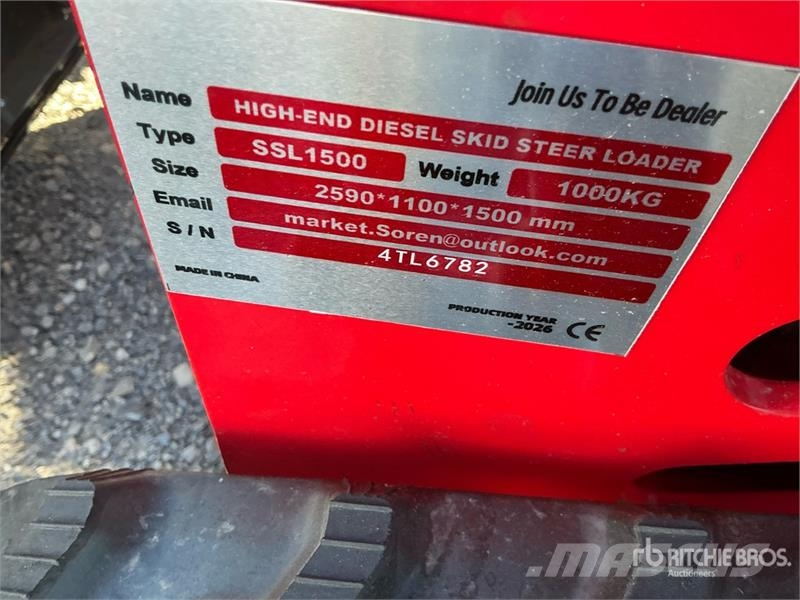 SSL1500-RED Mini Kubota Diesel Compact Track Loade Mini incarcator