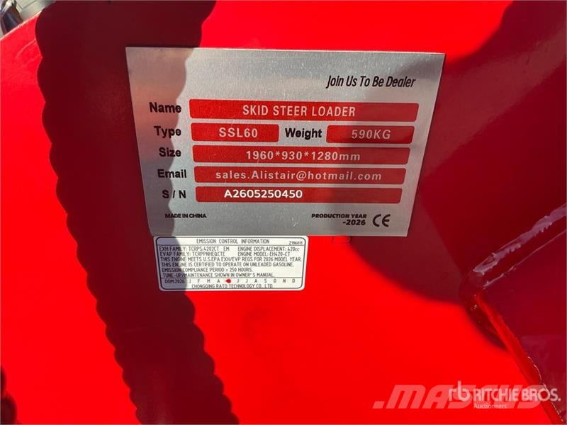  SSL60-RED Mini Compact Track Loader (Unused) Kompaktlader