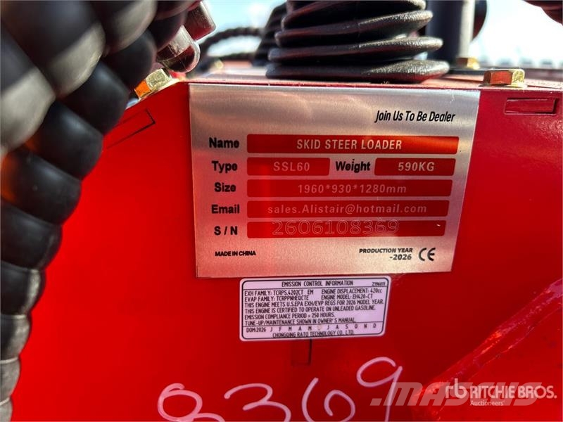  SSL60-RED Mini Compact Track Loader (Unused) لوادر انزلاقية التوجيه