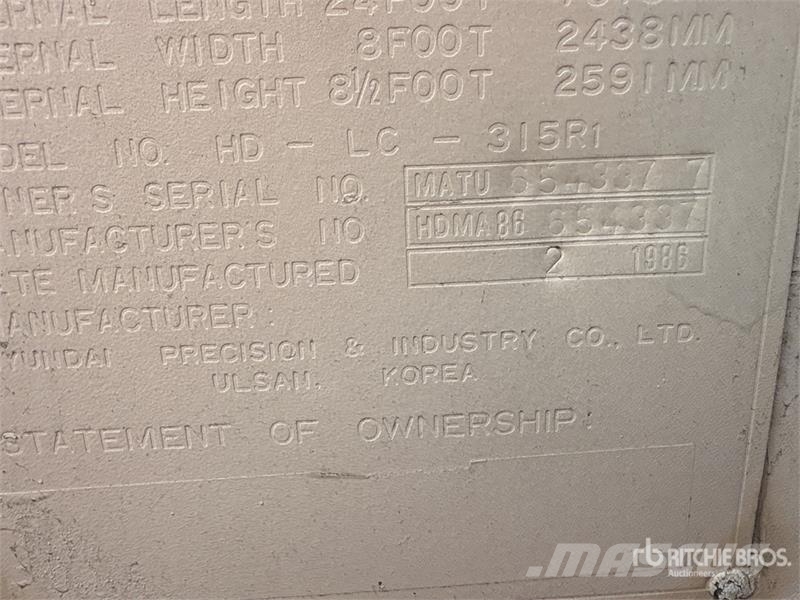 Standard 24 ft Storage Container Kontejnerji za skladiščenje