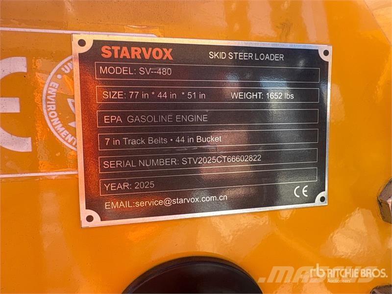 STARVOX SV-480 Mini Compact Track Loader (Unused) Šmykom riadené nakladače
