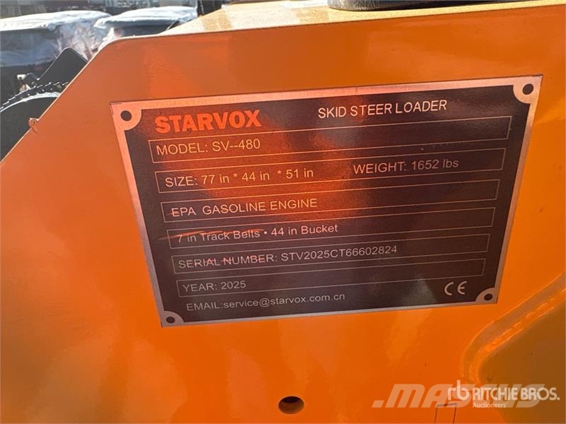  STARVOX SV-480 Mini Compact Track Loader (Unused) Šmykom riadené nakladače