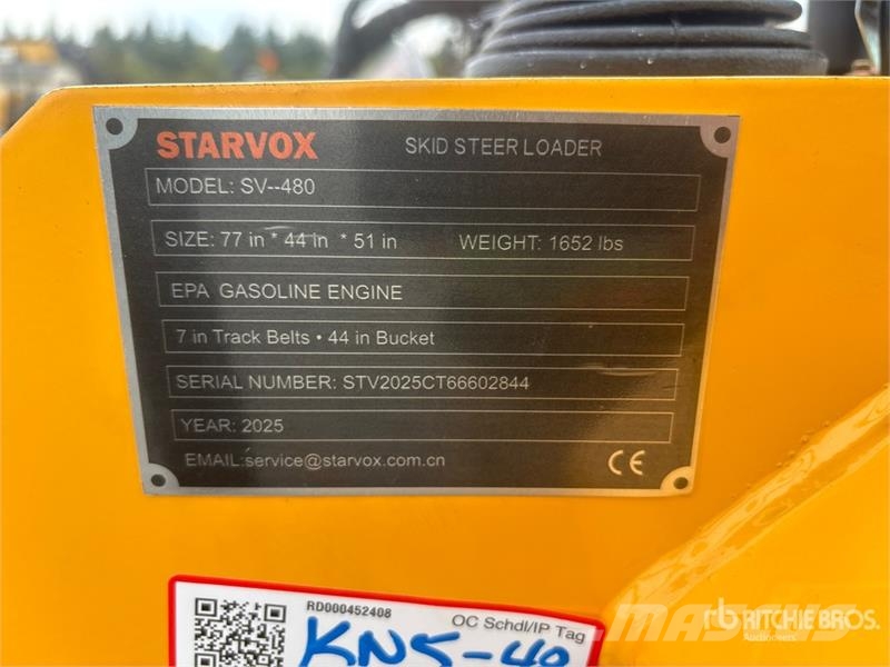 STARVOX SV-480 Mini Compact Track Loader (Unused) Мини товарачи