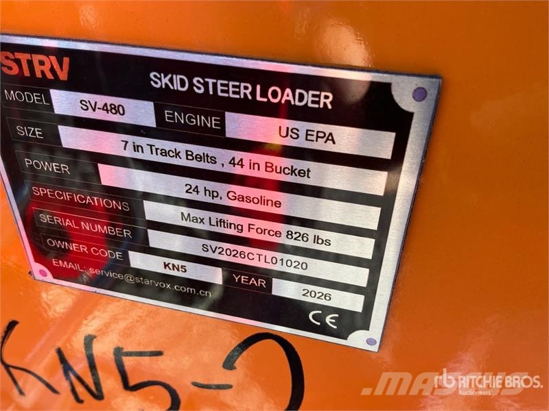 STARVOX SV-480 Mini Compact Track Loader (Unused) Kompaktlader