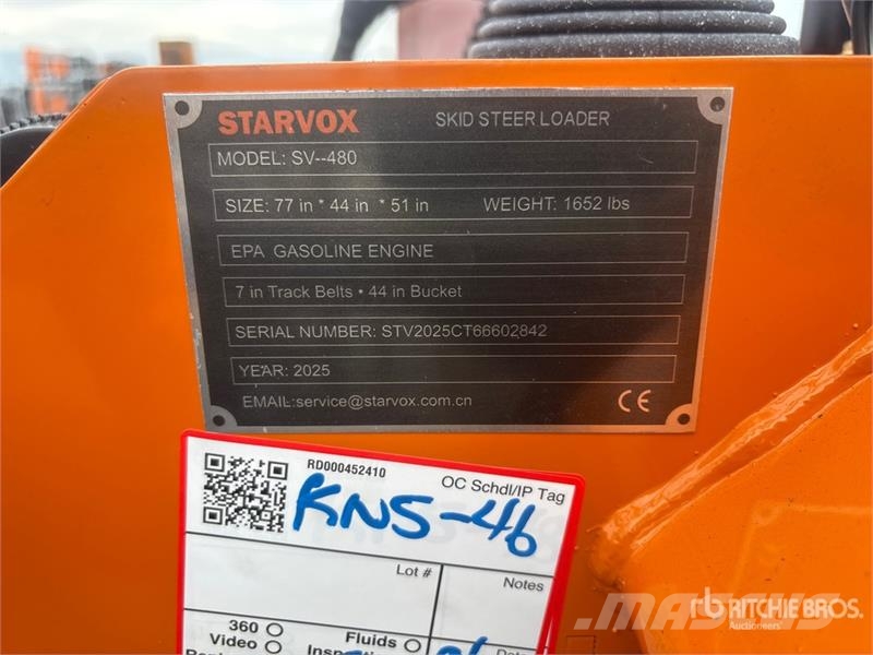 STARVOX SV-480 Mini Compact Track Loader (Unused) Мини товарачи