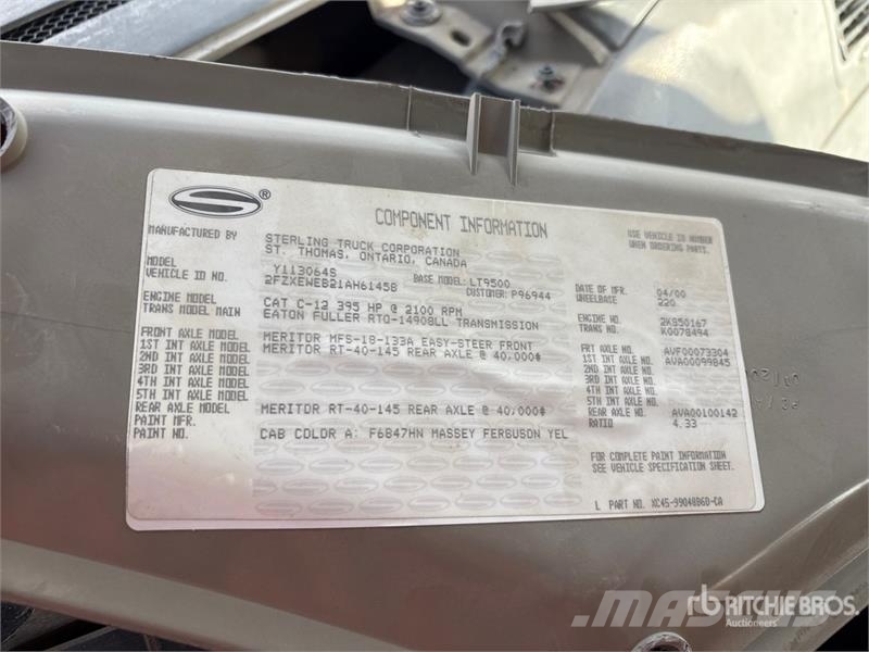 Sterling L9500 6x4 Fuel and Lube Truck Kamioni cisterne