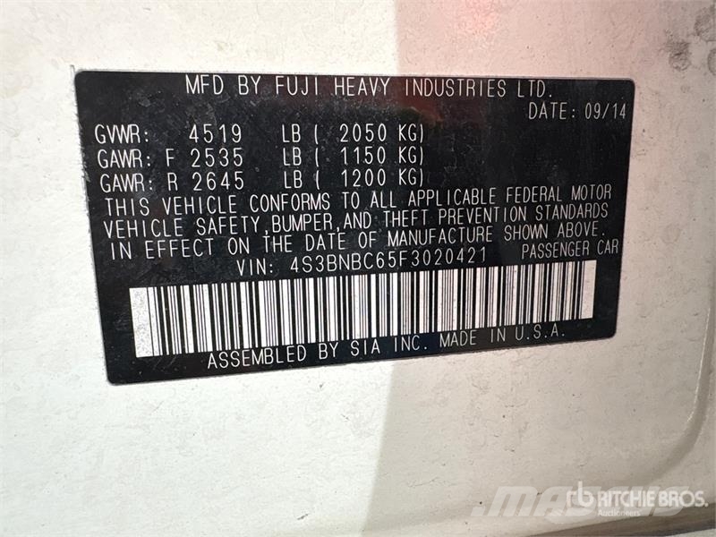 Subaru Legacy AWD Automobile Personbiler