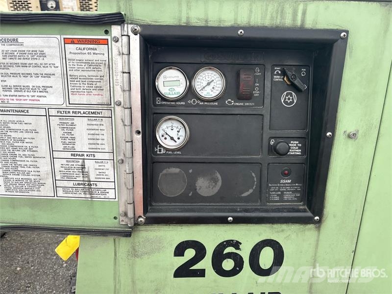 Sullair 260DPQ 260 cfm Mobile Air Compressor Kompressorit