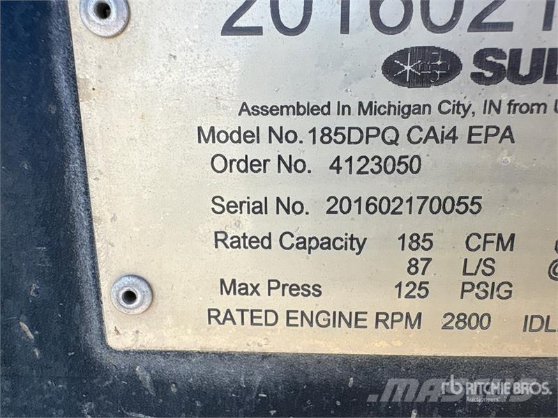 Sullivan 185 cfm Air Compressor (Inoperable) Kompresori