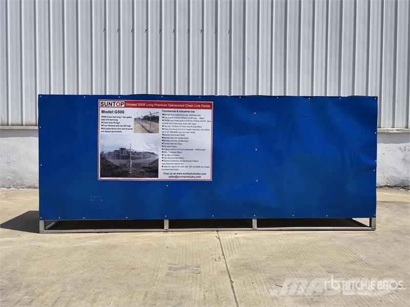  SUNTOP G500 500 ft x 7 ft Galvanized Chain Link Si Zäune und Zubehör