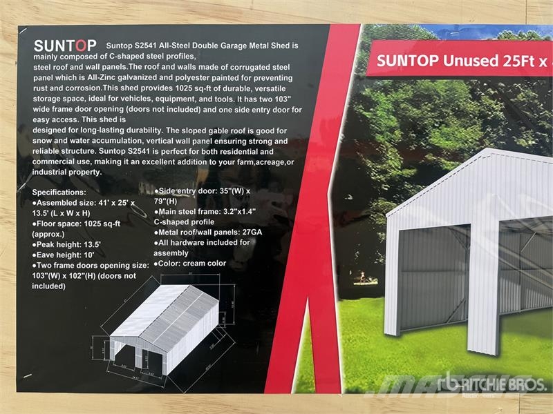 SUNTOP S2541 Double Garage Metal Storage Building Steel frame buildings