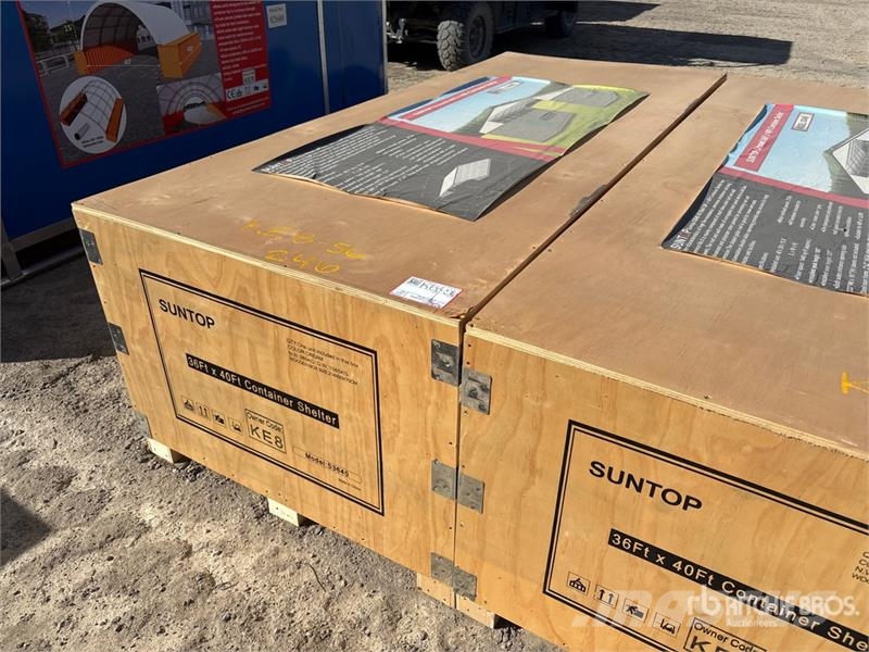 SUNTOP S3640 36 ft x 40 ft Container Shelter (Unus Строителство - Други