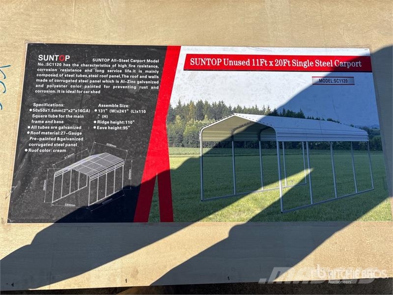 SUNTOP SC1120 Carport Teraskonstruktsiooniga ehitised