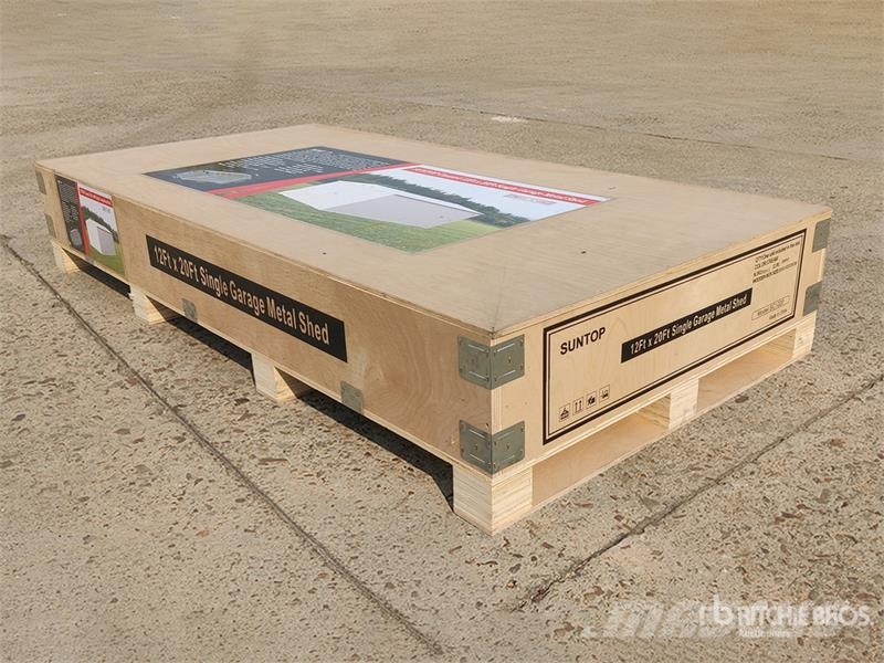  SUNTOP SC1220 12 ft x 20 ft Single Garage Metal Sh Čelični okviri za građevine