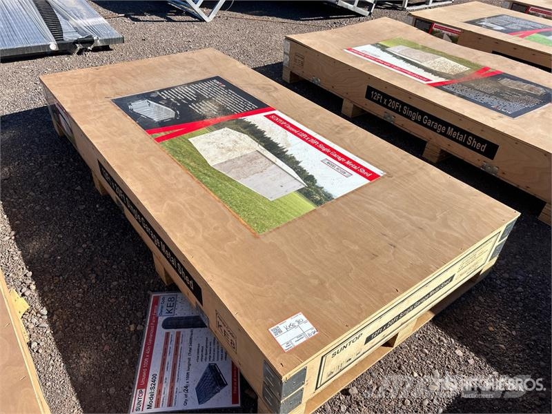SUNTOP SC1220 Single Garage Metal Shed (Unused) Telai in acciaio