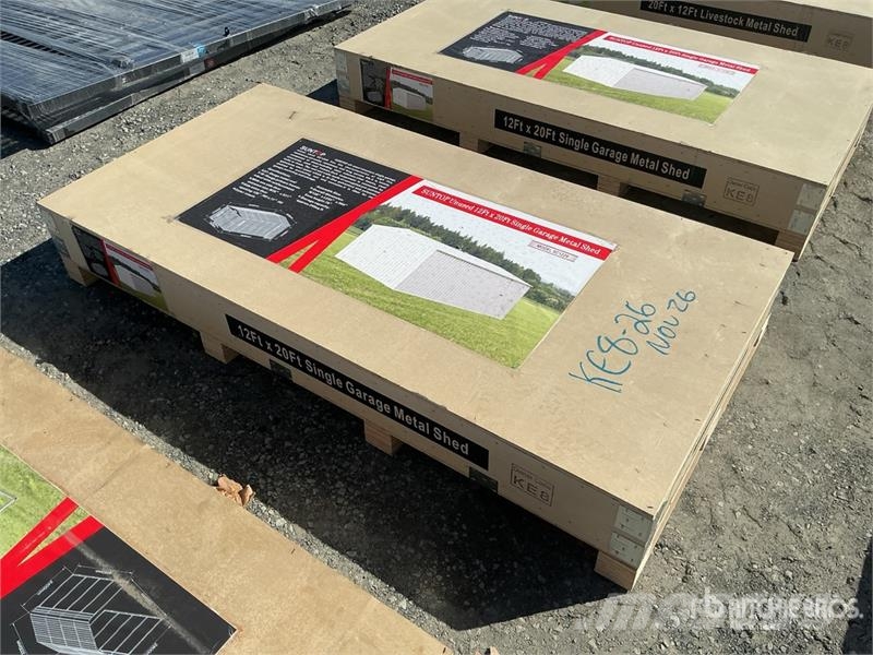 SUNTOP SC1220 Single Garage Metal Shed (Unused) 鋼架建築