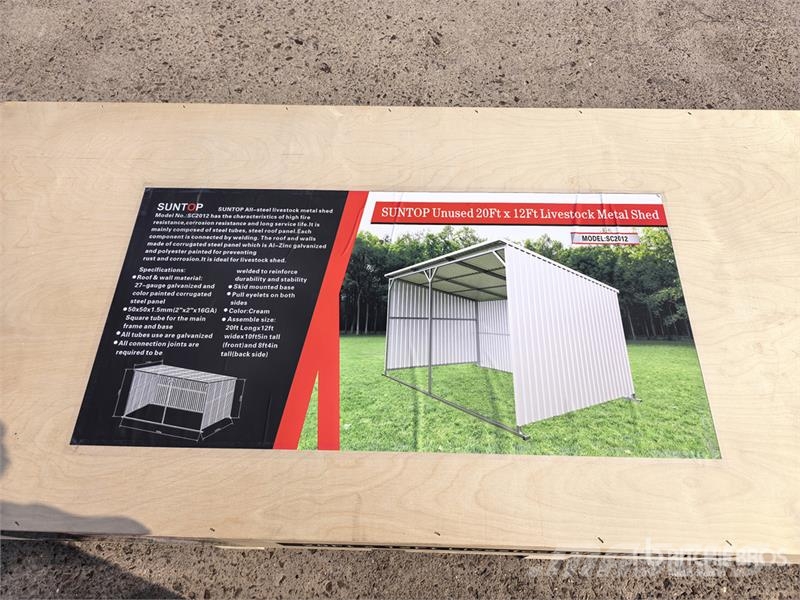  SUNTOP SC2012 20 ft x 12 ft Livestock Shelter (Unu Diger hayvancilik makina ve aksesuarlari