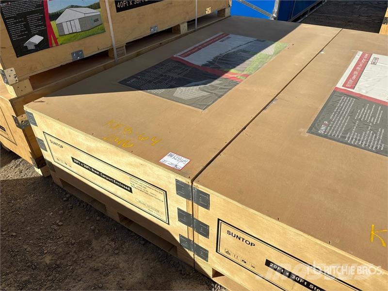 SUNTOP SC2030B 20 ft x 30 ft Enclosed Carport (Unu Čelični okviri za građevine