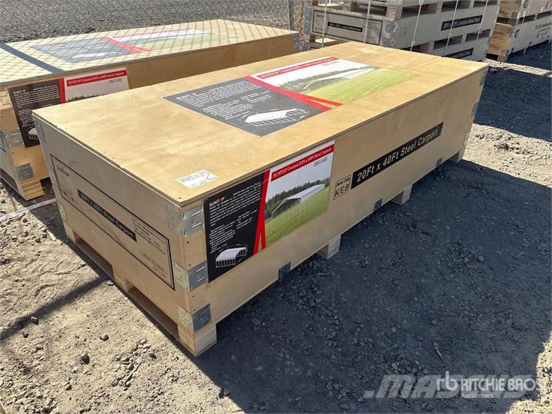 SUNTOP SC2040A 20 ft x 40 ft Carport (Unused) Steel frame buildings