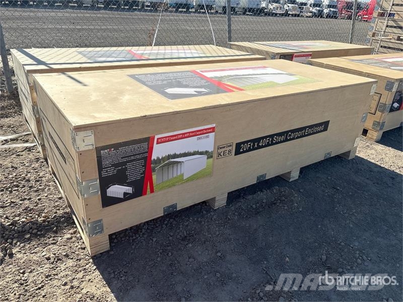  SUNTOP SC2040B 20 ft x 40 ft Enclosed Carport (Unu Steel frame buildings