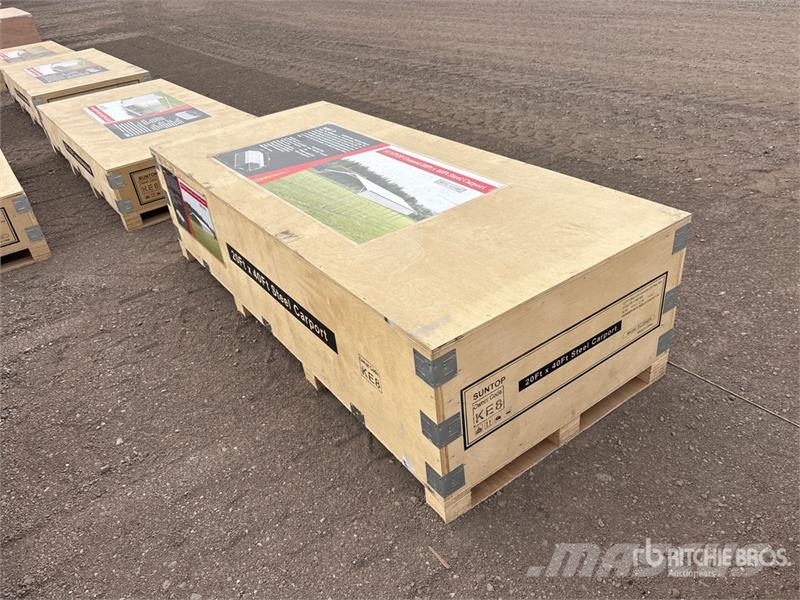 SUNTOP SC2040B 20 ft x 40 ft Enclosed Carport Stahlrahmenaufbauten