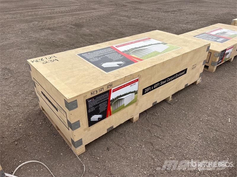 SUNTOP SC2040B 20 ft x 40 ft Enclosed Carport Stahlrahmenaufbauten