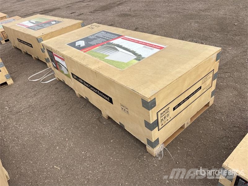 SUNTOP SC2040B 20 ft x 40 ft Enclosed Carport Stahlrahmenaufbauten