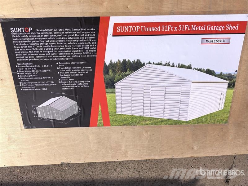 SUNTOP SC3131 Double Garage Metal Storage Building Čelični okviri za građevine