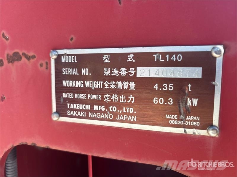 Takeuchi TL140 Skid steer loaders