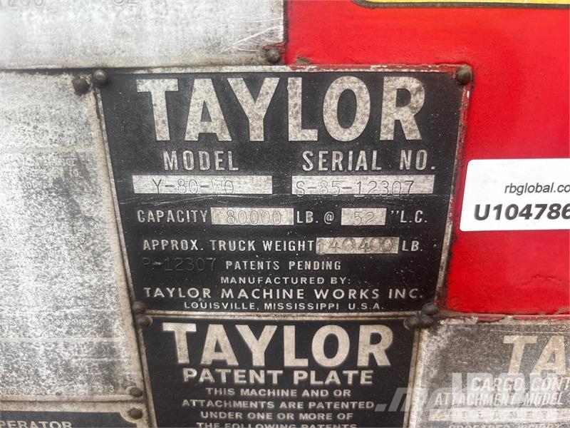 Taylor Y-80-W0 80000 lb Container Handler Sähkötrukit