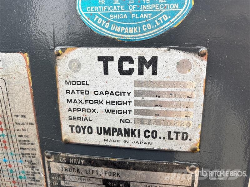 TCM FGC35N5 6000 lb Cushion Tire Forklift 其他叉车