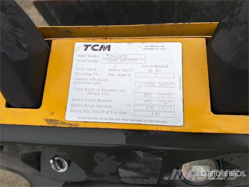 TCM of (4) TCM ER60 Pallet Jack (Inoperable) Pumppukärryt