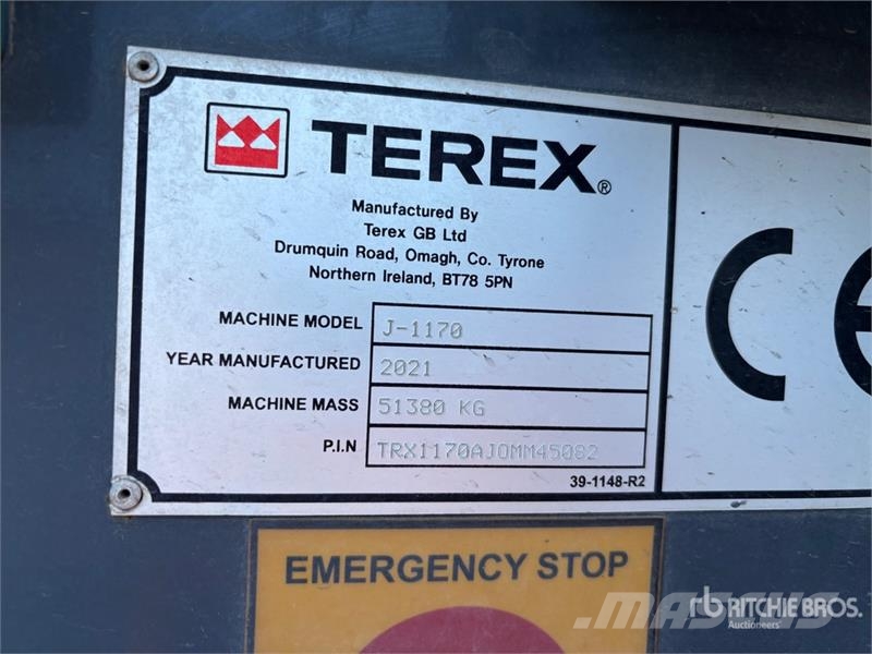Terex J-1170 Tracked Jaw Crushing Plant Fabrike za separaciju
