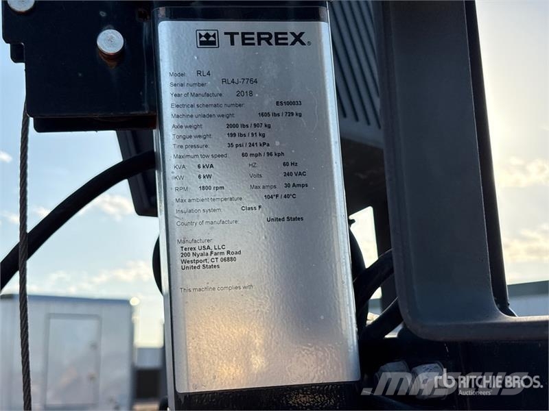 Terex RL4 Освітлювальні вежі